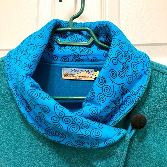 Adidas Turquoise Jacket with Swirl Pattern - Picture 4 of 7